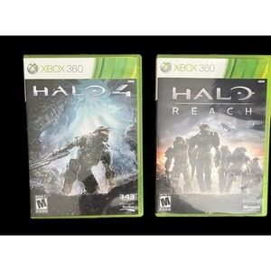 Halo Microsoft Xbox 360 Lot of 2 Halo 4 and Halo Reach Complete Tested